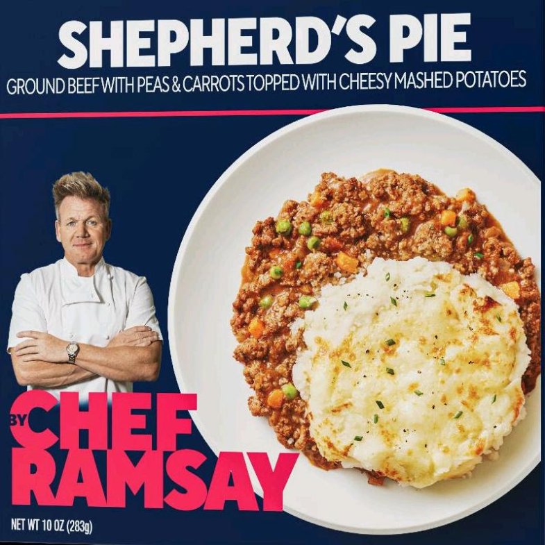 Gordon Ramsay nedávno informoval o své první řadě mražených potravin